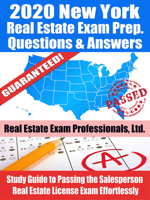 Book jacket for 2020 new york real estate exam prep questions & answers : Study guide to passing the salesperson real estate license exam effortlessly